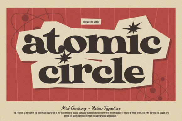 Atomic Circle: A Mid Century Retro Font for Modern Web Design