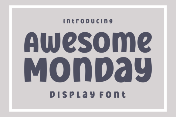 Awesome Monday: A Display Font for Modern Editorial Design