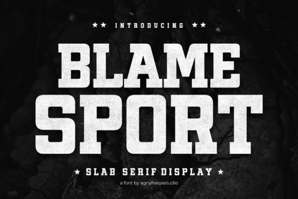 Blame Sport: A Bold Display Font for Dynamic Web Design Projects