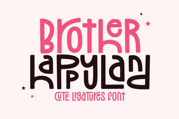 Brother Happyland Font: A Playful Display Typeface for Business Branding