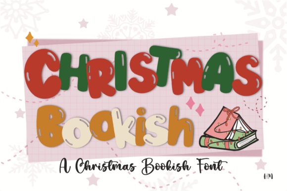 Christmas Bookish: A Festive Display Font for Business Branding
