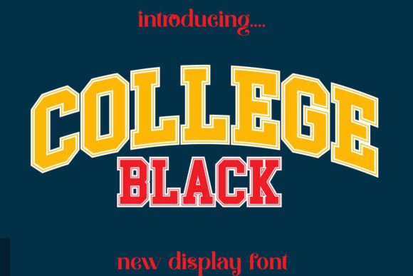 College Black: A Bold Display Font for Dynamic Branding Projects