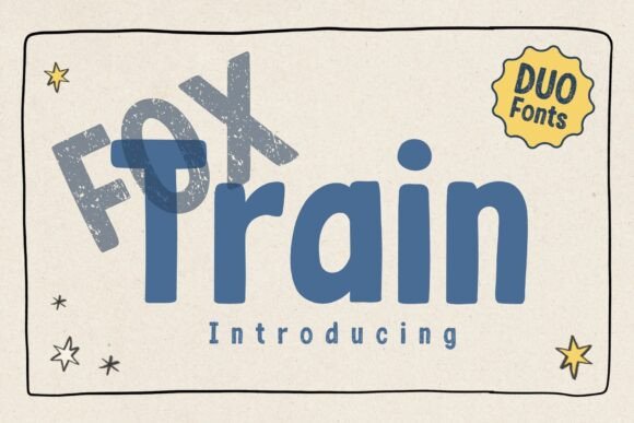 Fox Train: A Playful Display Font for Energetic Brand Designs