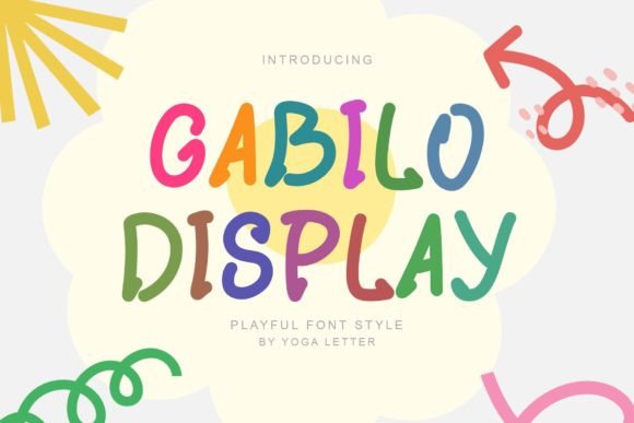 Gabilo Display: A Playful Font for Crafty Creations and Product Designs