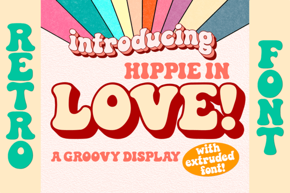 Hippie in Love Font: Retro Style for Business Branding