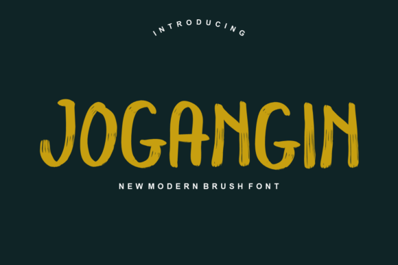 Jogangin: A Bold Brush Display Font for Crafters and Product Makers
