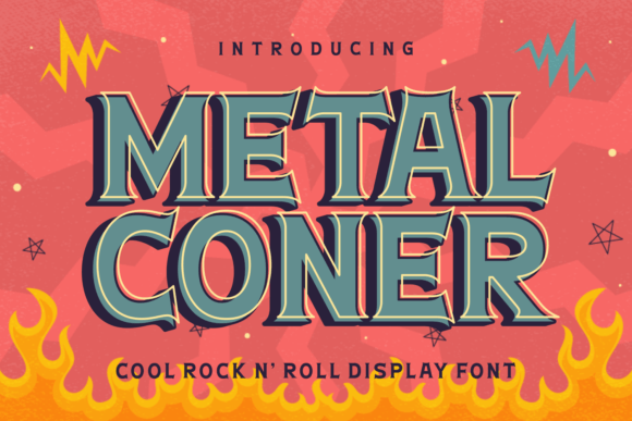 Metal Coner: A Bold Display Font for Edgy Branding