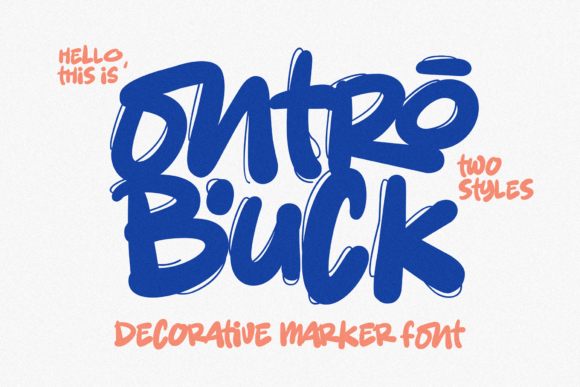 Ontro Buck: A Bold Display Font for Expressive Editorial Design
