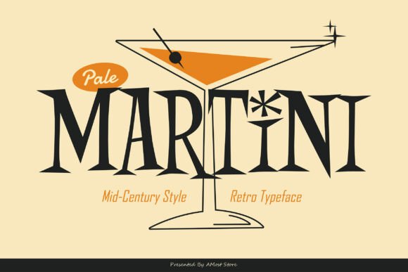 Pale Martini: A Retro Display Font That Elevates Modern Web Design