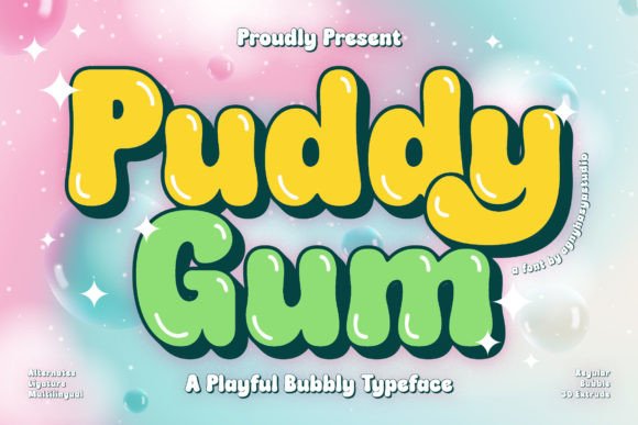 Puddy Gum: A Playful Typeface That Elevates Small Business Branding