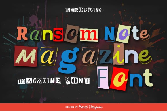 Ransom Note Magazine: A Unique Font for Bold Brand Visuals