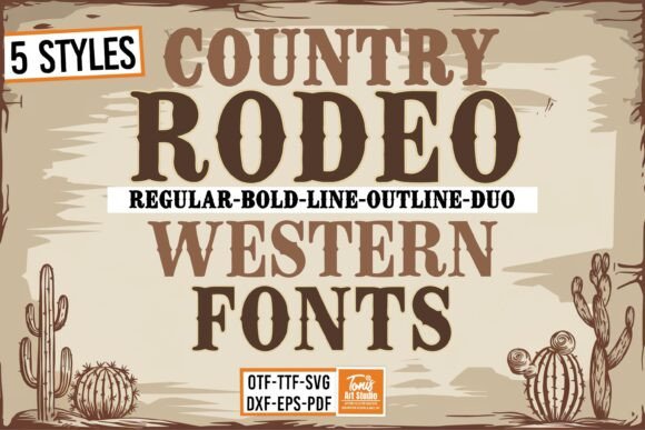 Rodeo Bundle: A Display Font for Bold, Rustic Campaigns