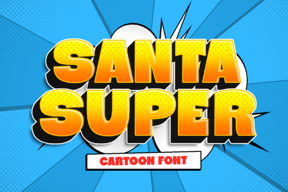 Santa Super: A Bold Display Font for Crafty Creations