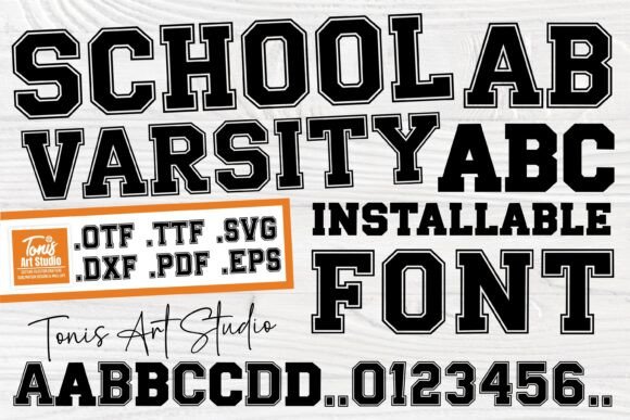 School Varsity: A Bold Display Font for Editorial Impact