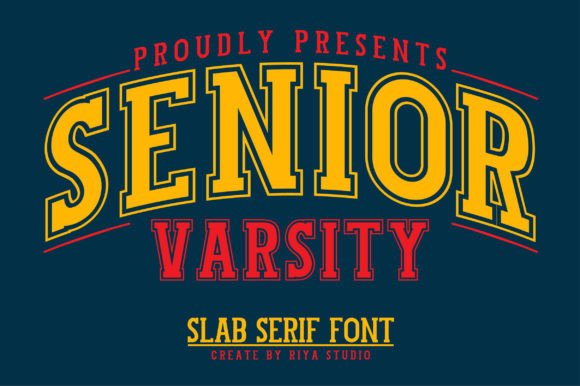Senior Varsity Font: A Bold Choice for Crafters and Product Designers