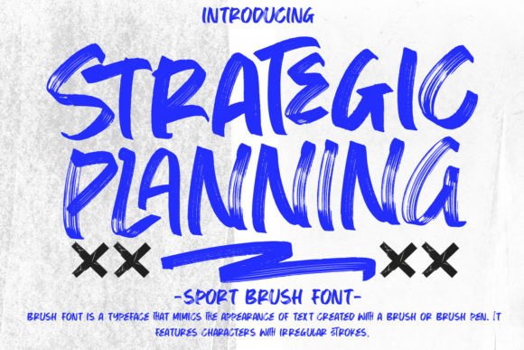 Strategic Planning: A Dynamic Display Font That Elevates Small Business Branding