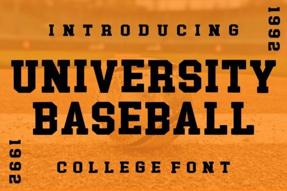 University Baseball: A Bold Display Font for Modern Web Design