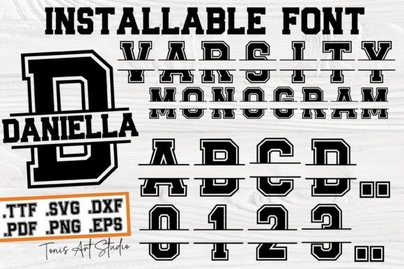 Varsity Monogram: A Bold Display Font for Web Designers