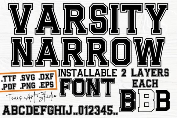 Varsity Narrow: A Sharp Display Font for Business Branding