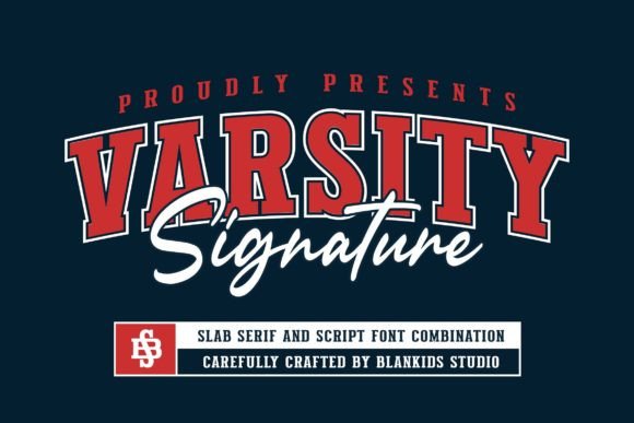 Varsity Signature: A Display Font for Editorial Design and Branding