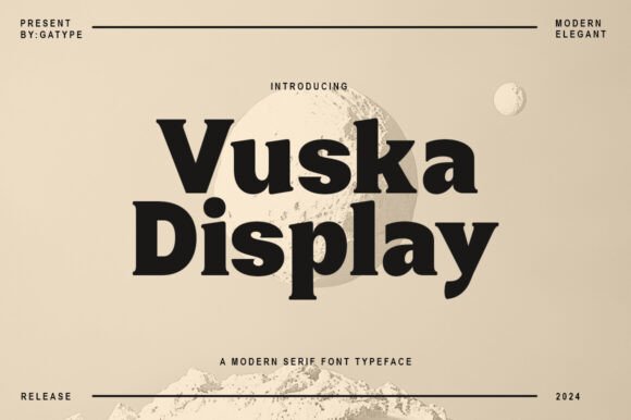 Vuska Display: A Modern Typeface for Crafters and Product Designers